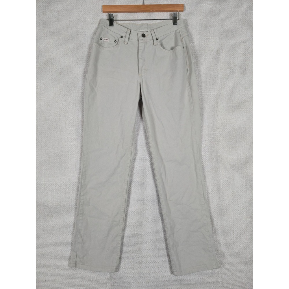 Riders Denim Womens Beige Straight Leg Cotton Blend Pants‎ Size 10 M